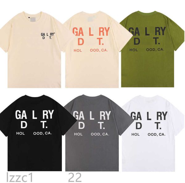 

20ss mens t-shirts tees gallse deps t shirts women designer galleryes depts cottons man s casual shirt luxurys clothing street clothes size, White;black