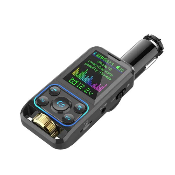 

bc83 car mp3 player cigarette lighter u disk card bluetooth hands-call large screen usb/pd fast charger car charger