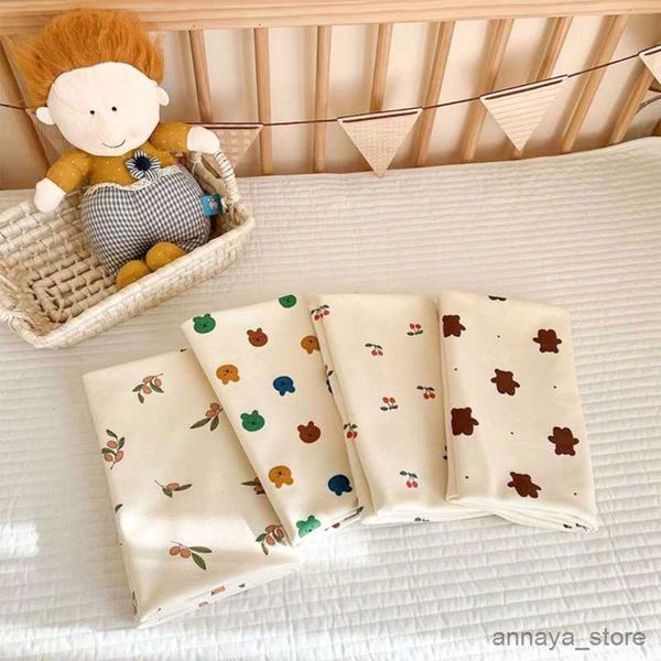 

blankets soft cotton baby blanket cute cartoon bear newborn swaddle wrap boys girls receiving blanket bedding quilt r230625