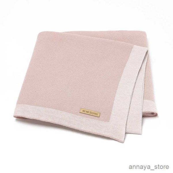 

blankets baby blankets super soft newborn infant boys girls cotton knit stroller bassinet swaddle wrap sleeping covers 100*80cm kids r230625
