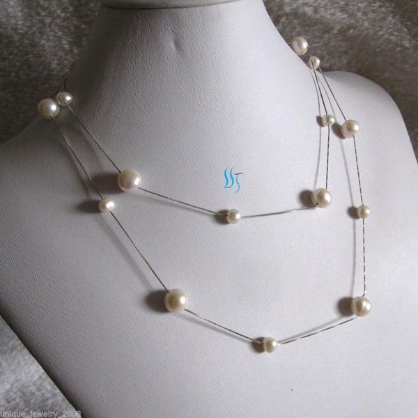 

necklaces natural freshwater pearl 610 mm tibetan silver necklace 35"
