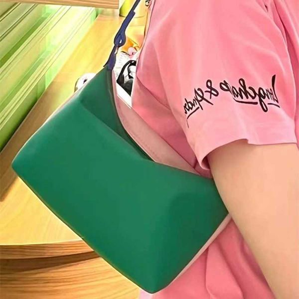 

women's designer bags 2023 new longxiang bag colored underarm tote nylon handheld shopping fashion versatile underarm bag factory direc