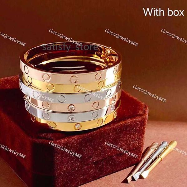 

fashion love bracelet designer screw brand bracelet 18k gold jewelry festival gift bracelet 316 stainless steel factory, Golden;silver