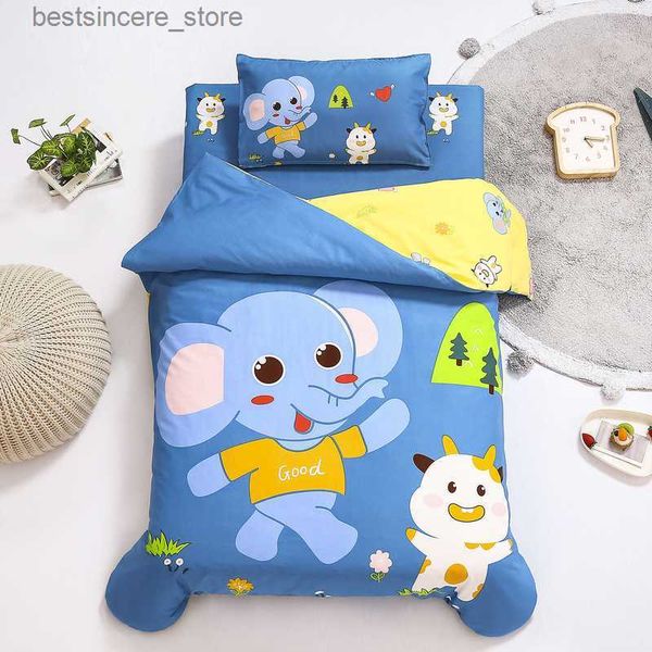 

cartoon cotton crib bed linen kit baby princess bedding set includes pillowcase bed sheet duvet cover without filler