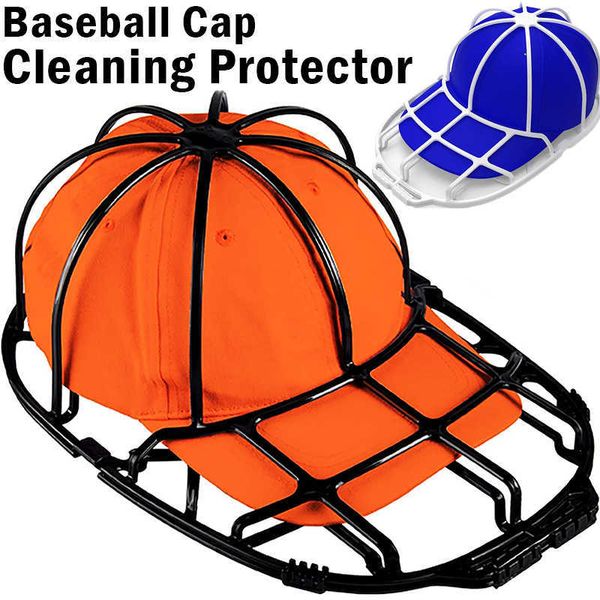 

ball caps baseball cap washer anti-deformation cap protector rack for dishwasher washing machine hat cleaning frame cage storage hat caseshk, Blue;gray
