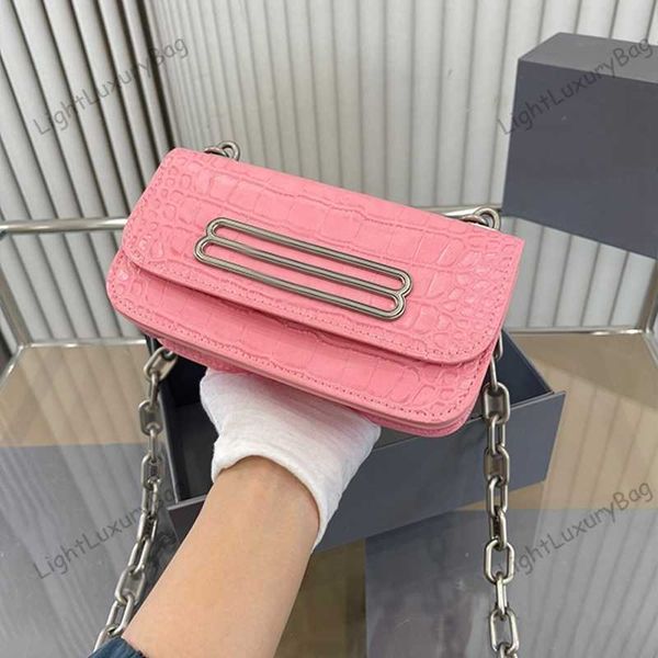 

trend light green alligator pattern crossbody bag designer leather evening shoulder bags fashion big chain cross body wallet luxury handbags