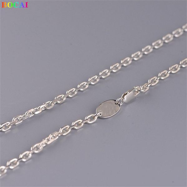 

necklaces bocai real s925 sterling silver necklace 2021 new fashion thai silver ochain pure argentum neck jewelry for men women