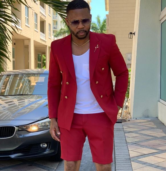 

new tailored made mint double breasted mens suits short pants summer beach groom suit casual business wedding man blazer, Black;gray