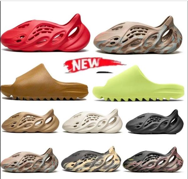 

foam runners sandals fashion slide outdoor beach slippers sandals shoes triple black white red resin bone desert sand lightweight and comfor