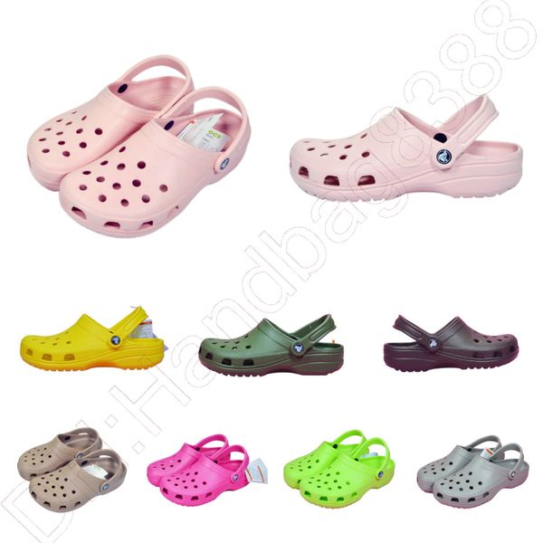 

sandals eva classics crocclog crocodile shoes lightweight comfortable high-quality women men children summer slides designers sandalias muje, Black