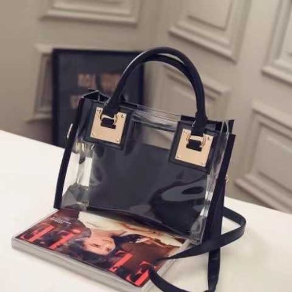 

2023 new style pvc beach bag clear jelly crystal bags laser crossbody purse convenient handbag luxury portable shoulder cross body 230625bj
