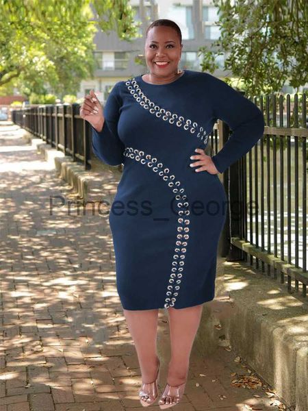 

casual dresses chic and elegant dress plus size women autumn long sleeve midi dress slinky cut out knit dress wholesale bulk dropshipping x0, Black;gray