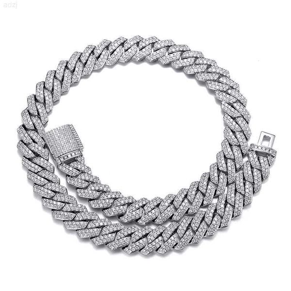 

8mm 10mm 12mm 14mm 18mm 20mm wholesale 925 sterling silver vvs moissanite cuban link chain