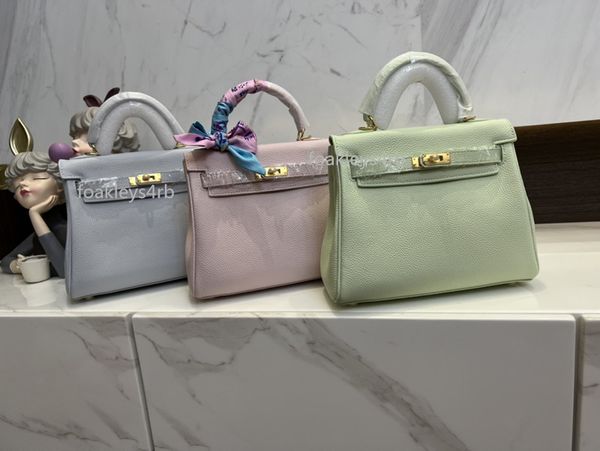 

simple and versatile fashion purse women totes shoulder bags cowskin genuine leather handbag scarf charm with shoulders straps 20cm 25cm