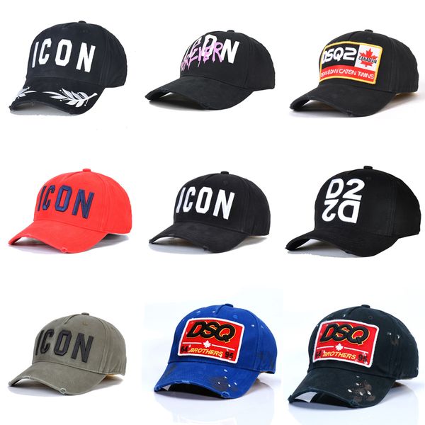 

mens women hat d2q2 icon logo hats designer hat luxury baseball cap fashion peaked cap summer sale sports leisure sun hat adjustable fit new, Blue;gray