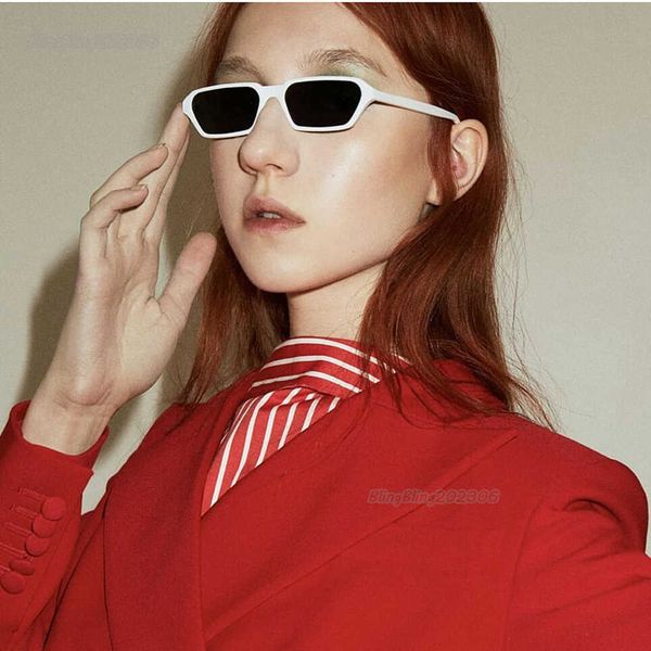 

impulse fashion small frame small sun glasses versatile designer sunglasses for women men, White;black