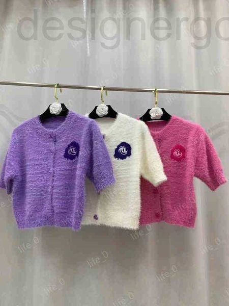 

women's sweaters designer womens v neck wool button cardigan designer sweater fashion brand women puff sleeves atzf, White;black