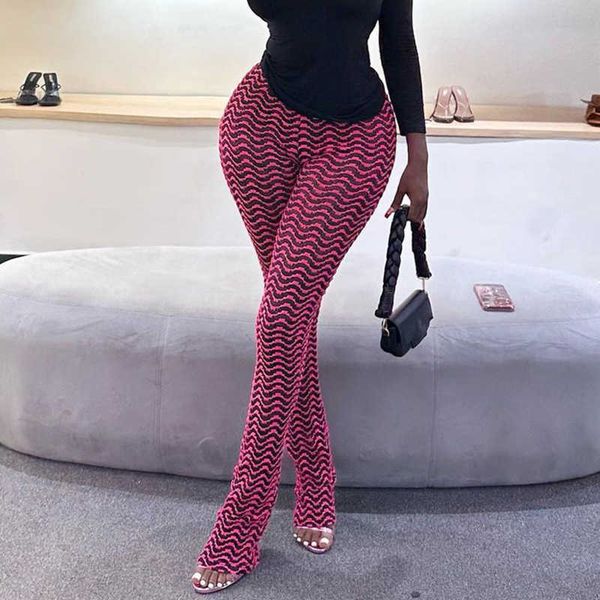 

high waist slim fit pants black and white corrugated heel heap trousers fashion leisure versatile spicy girl leggings, Black;white