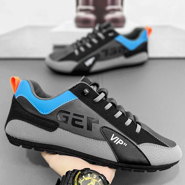 

men shoes sneakers male mens casual shoes breathable shoes loafers flats, Black