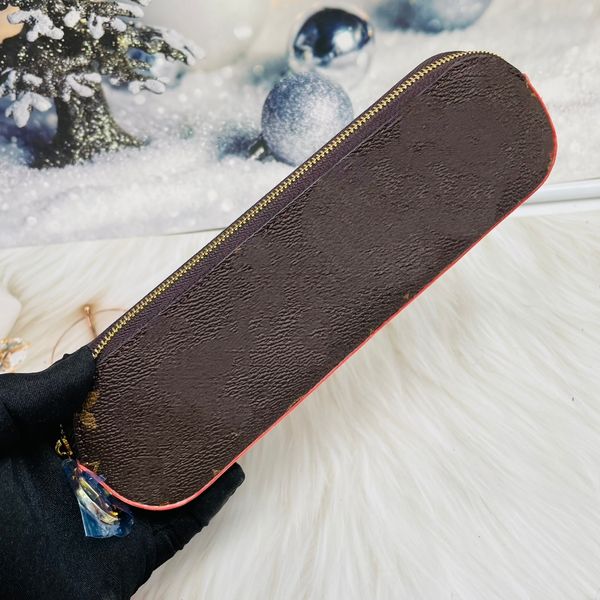 

classic designer women coin purses letter female zipper storage wallet luxury brand mens pencil bag coin purses ladies makeup brush pencil p, Red;black