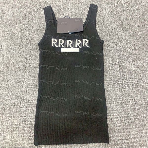 

letter womens knit dress knitted tank dress summer charm vest dresses, Black