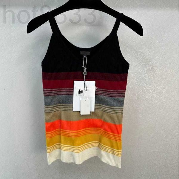 

women's t-shirt designer summer women t shirts knits tee vest with letter pattern girls wool crop runway stretch sleeveless pullover s, White