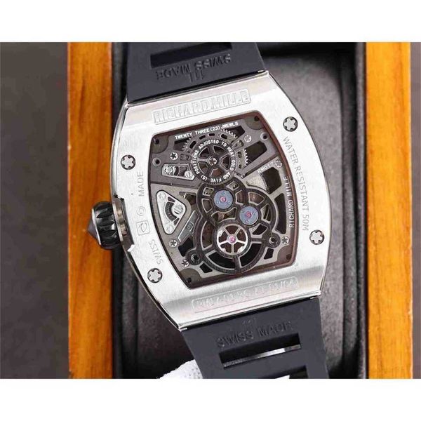 

diamond luxury mens movement watches rm17-01 r i c h a r d hollow tourbillon designer fr0k new high-end quality iced out montre wrist watch, Slivery;brown