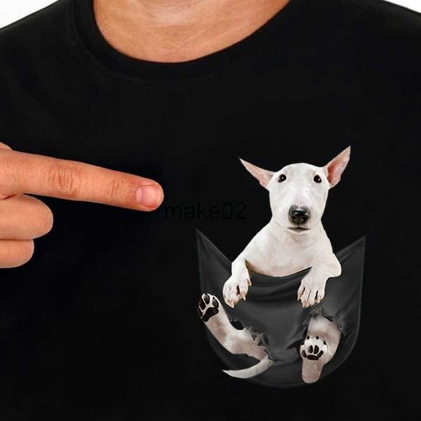 

men's plus tees polos cotton tshirt fashion brand summer pocket bull terrier printed tshirt men women casual tshirts hip hop funny cot, Black;brown