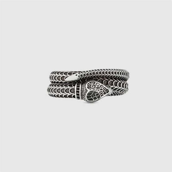 

2023 gujia snake sterling silver high edition men's and women's small fashion valentine's day gift couple ring