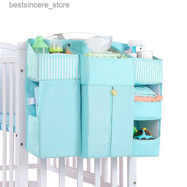 

baby crib bed hanging storage bag baby bed organizer newborn cot crib bedding set child kid storage pockets diaper bag l230522