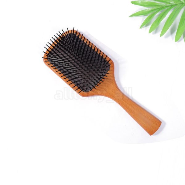 

paddle brush brosse club massage hairbrush comb prevent trichomadesis hair sac massager, Silver