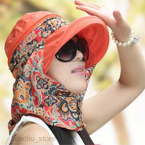 

wide brim hats 2020 summer hats for women chapeu feminino new fashion visors cap sun collapsible anti-uv hat 9 colors outdoorsun block hkd23, Blue;gray