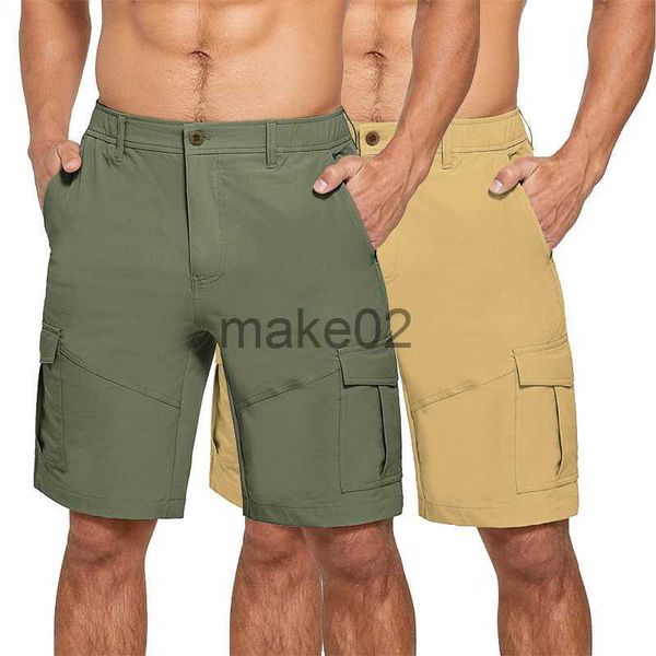 

men's shorts 2023 new men's summer cargo shorts multipocket casual outdoor short pants men streatwear button sport trousers for me, White;black