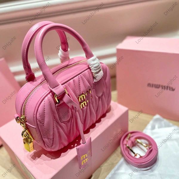 

miu miao premium edition limited edition bowling boston sheepskin pleated bag pillow bag one shoulder crossbody bag