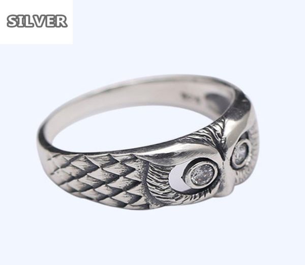 

vintage 925 silver mini owl rings chic women rings us ring size 6 7 8 9 10 for women mother039s day gift jewelry1473616, Golden;silver
