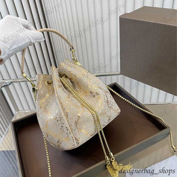 

designer luxury bucket bag snake print handbag ladies chain bag crossbody leather shoulder bag 230609