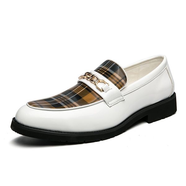

men loafers casual men shoes leather slip-on shoes size 38-48, Black
