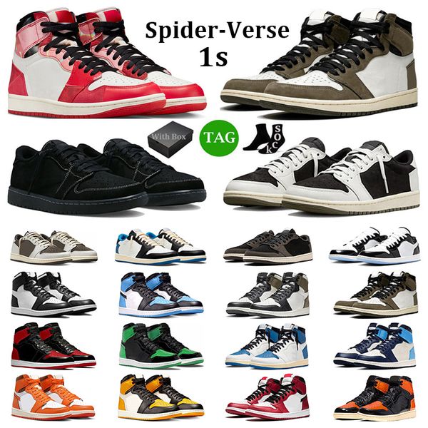 

box with 1 basketball shoes men women 1s low olive black phantom chicago lost and found lucky green patent bred white cement skyline mens tr