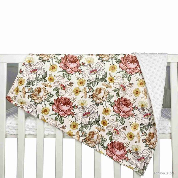 

blankets baby blanket soft minky with double layer fleece baby swaddle receiving blakets for boys girls kids toddler newborn r230625