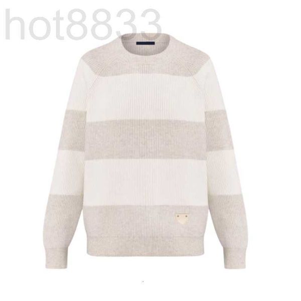 

women's sweaters designer women loose wool knits with letters pattern girls milan runway tank crop shirt high end striped long sleeve, White;black