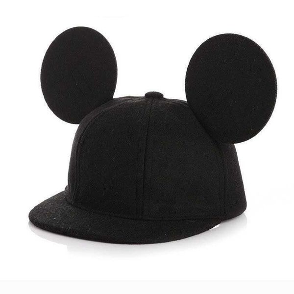 

ball caps 2019 new cartoon cute winter big ears snapback hats girls hat hip hop baseball caps female 100% real wool hat for womenhkd230625, Blue;gray