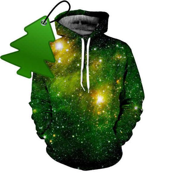 

wholesale-mr.1991inc space galaxy 3d sweatshirts men/women hoodies with hat print stars nebula autumn winter loose thin hooded hoody, Black