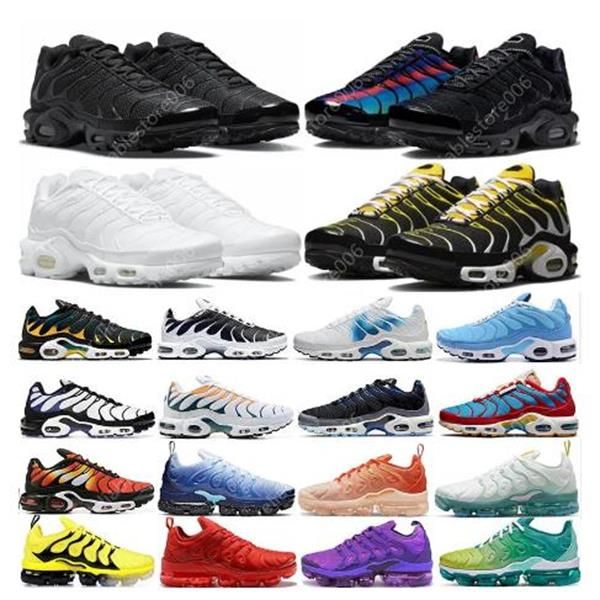 

2023 men women running shoes tns university red max tn plus 3 air terrascape triple black white u light bone blue fury jade mens trainer out