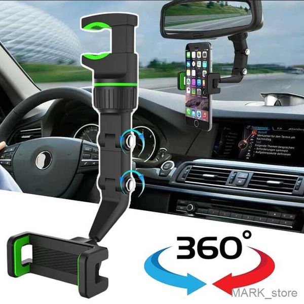 

car holder multifunctional car phone holder 360 degree rotation auto mirror seat hanging clip mount universal cell phone bracket r230626
