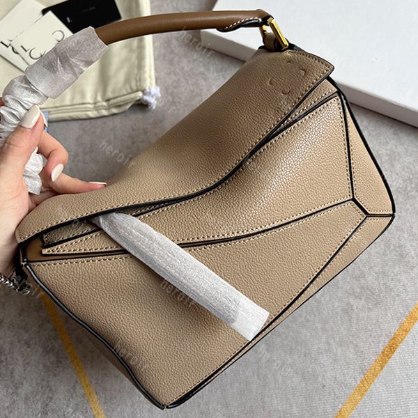 

puzzle designer bag 8a quality crossbody bag luxury handbags women cartoon totes leather brand shoulder geometry hobos pillow coal ball purs