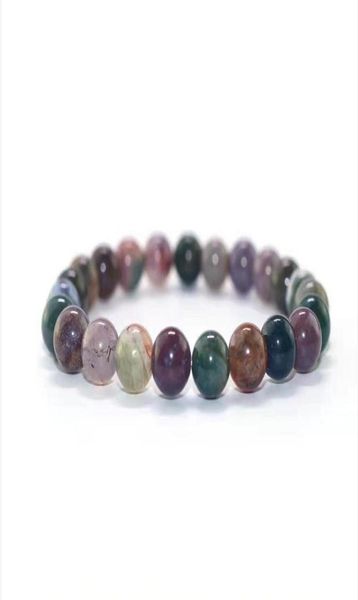 

ship ping on natural colorful jade beaded bracelet v10128235716, Black