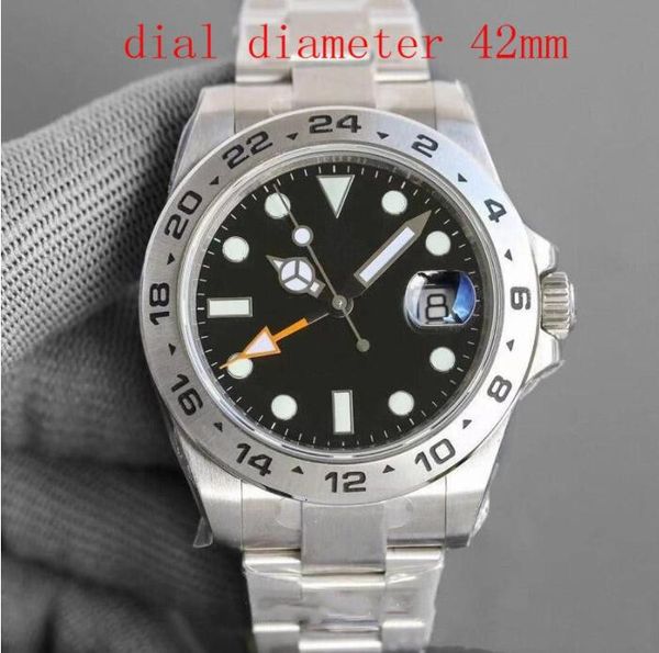 

original box mechanical watches bp maker 216570 42mm sapphire luminous calendar silver 316l steel asia 2813 automatic men wristwatch, Slivery;brown
