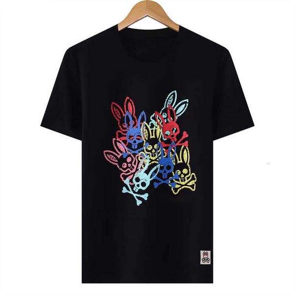 

psychos tees designer mens bunnys t shirt jacket fashion casual brand short sleeved sportswear pullover 1qr4, White;black
