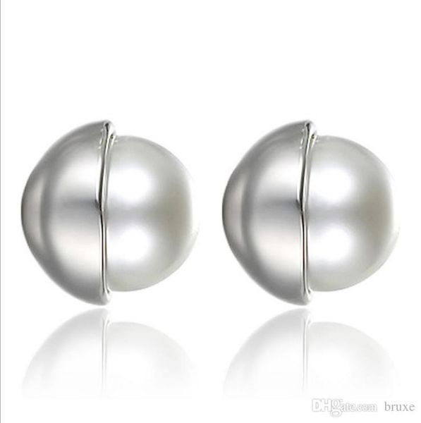 

temperament female ear jewelry women fashion explosion models korean version of the new pearl earrings whole custom manufactur9567770, Golden;silver