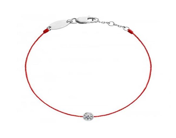 

b01001f red thread line hand made string handmade chain bracelets bangles for women birthday gift jewelry y11191704330, Black